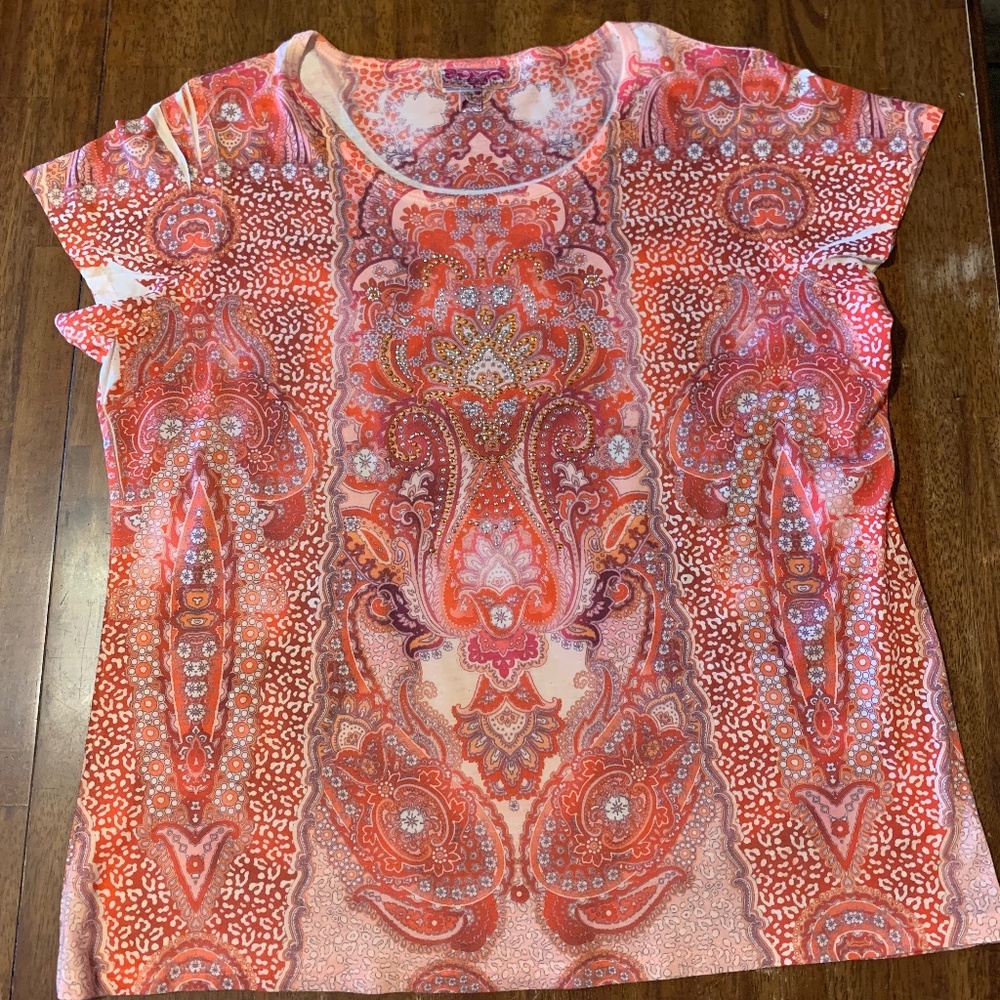 Dressbarn Sublimination Blouse Size 1X